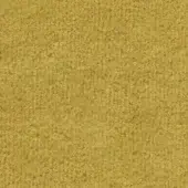 Bross fabric sample, mustard yellow texture, granular surface displaying “Ponza col. 7027.18” text, even lighting, studio shot.